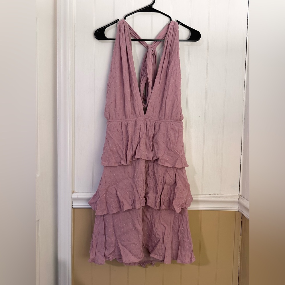 Lulus Halter Neck Mini Dress